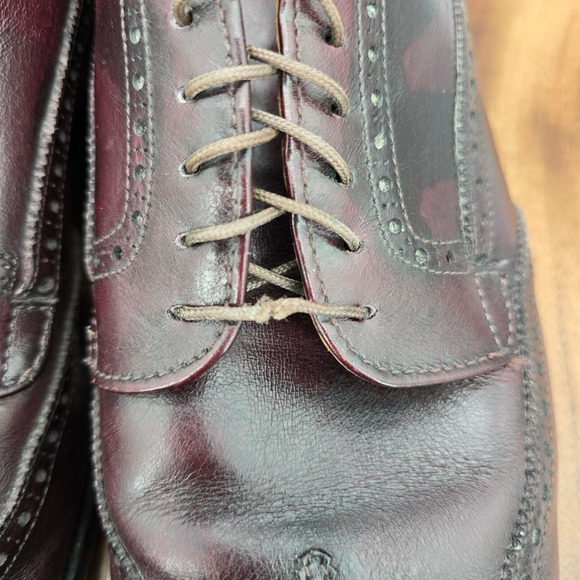 Alden 646 Bluchers Men\'s 11.5 AAA/A Burgundy Leather Wingtip Oxfords Dress Shoes main image 8